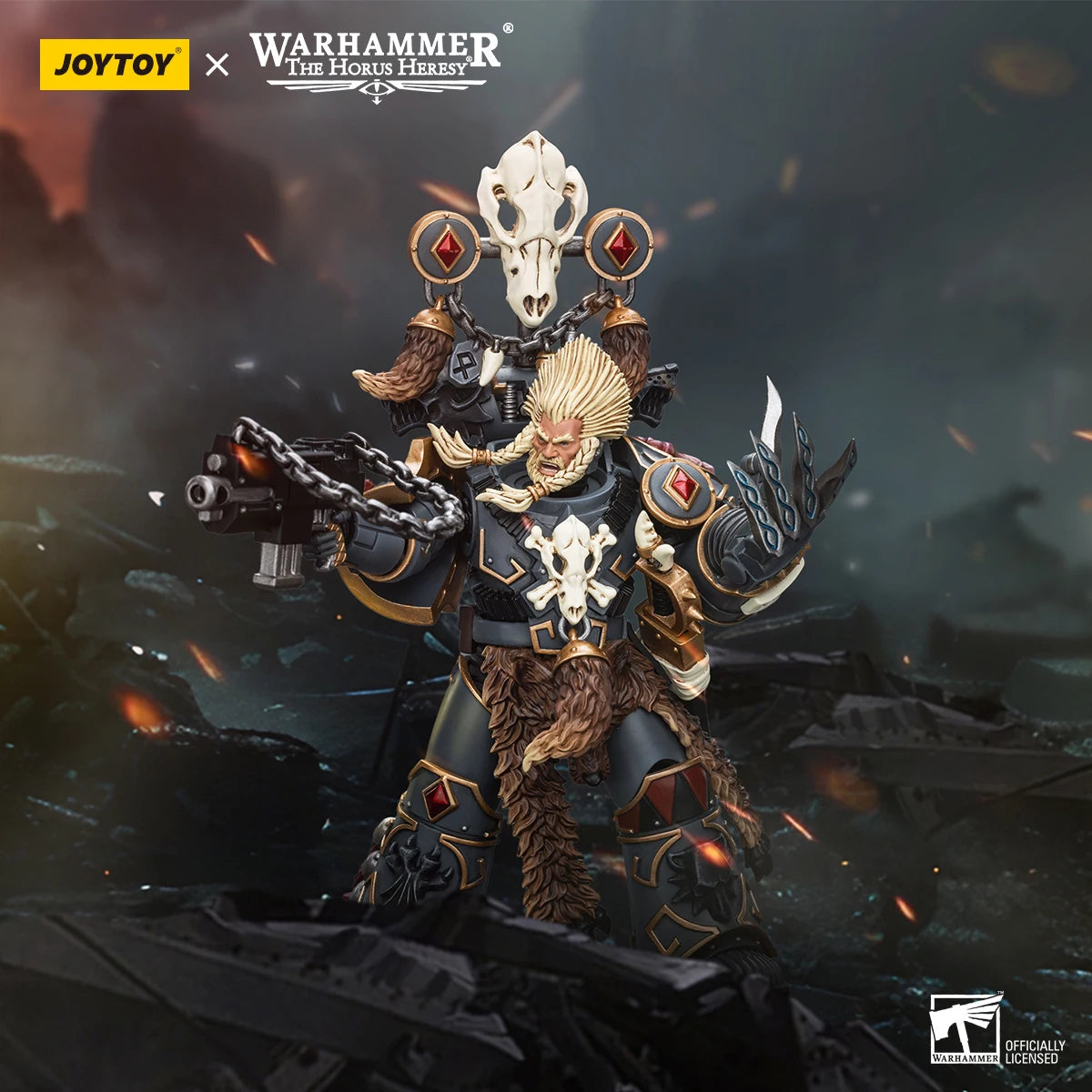 JOYTOY Warhammer 40K 1/18 Space Wolves Geigor Figure Model Toy