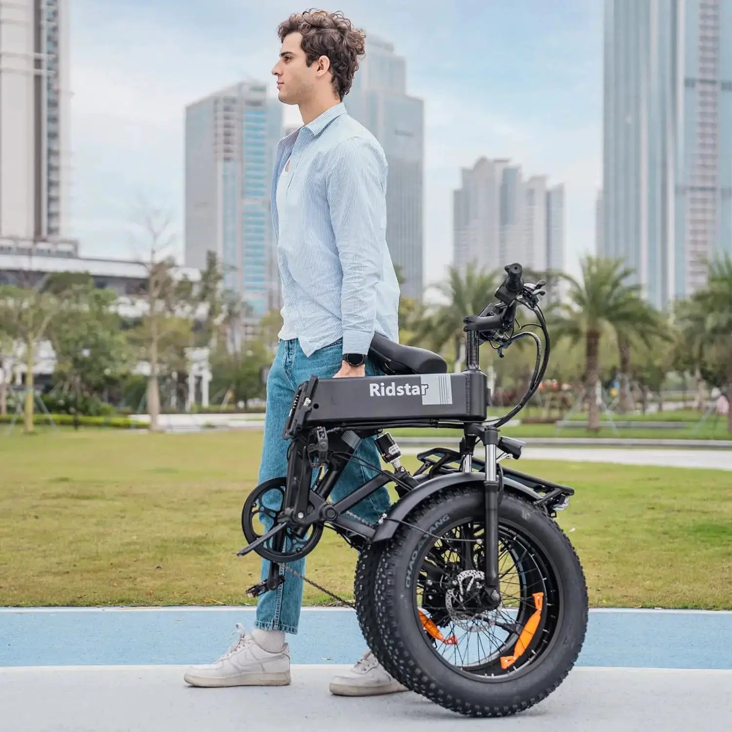 Ridstar H26Pro Folding Electric Bike 2000W 37MPH 48V 23Ah 26" Fat Tire City Commuter E-Bike for Men Women Foldable Bicycle by Beastly Survival Outlet