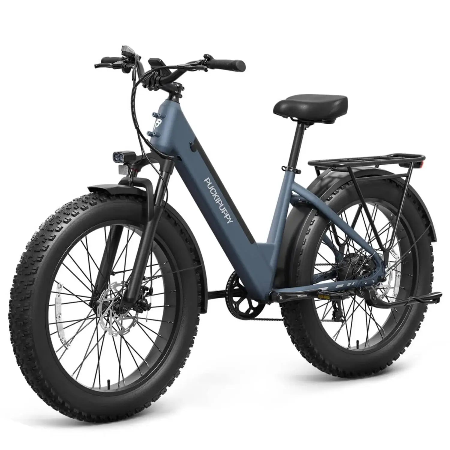 PUCKIPUPPY Samoyed Electric Bike 960W Peak 28MPH Commuter E-Bike All Terrain 26" Fat Tire Electric Bicycle with 2-Year Warranty by Beastly Survival Outlet