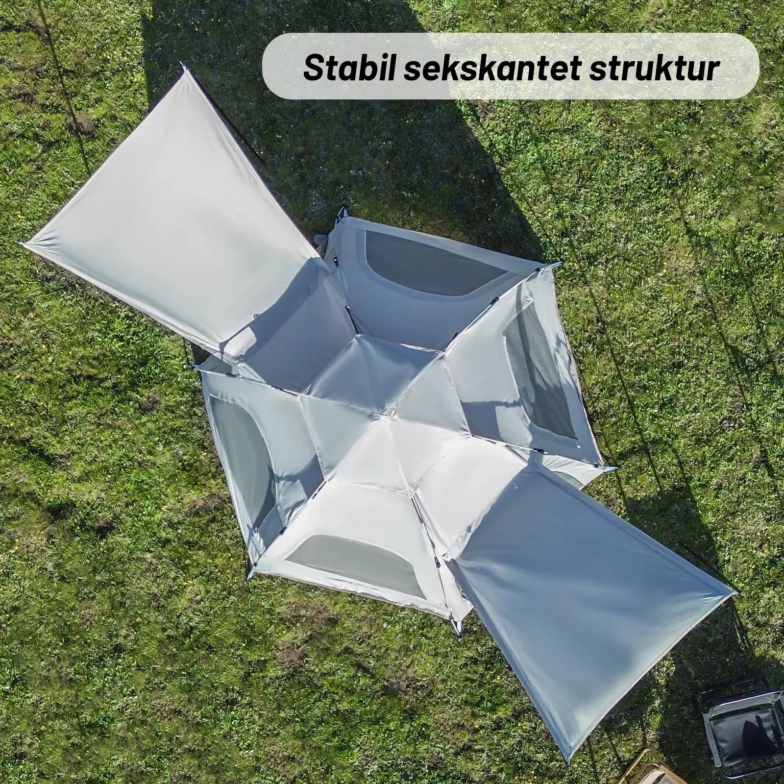 Spherical Hexagonal Camping Tent Quick Setup With Mesh Vents by Beastly Survival Outlet