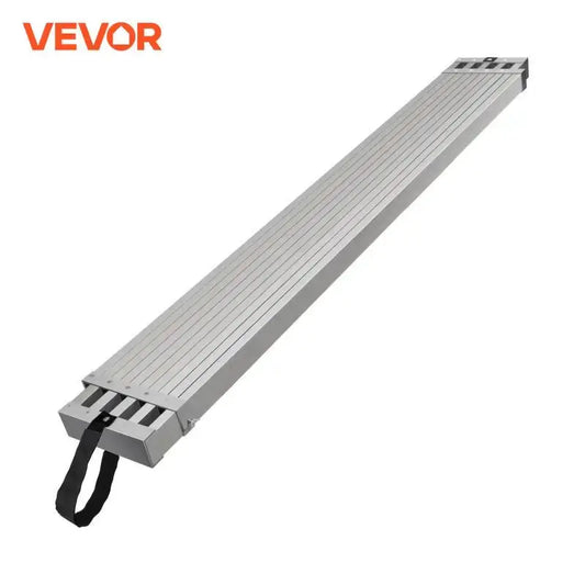 SucceBuy Telescoping Aluminum Work Plank 6-9 ft 500lbs Capacity 12.5 inch Width Aluminum Scaffold Plank Extension Staging Plank by Beastly Survival Outlet