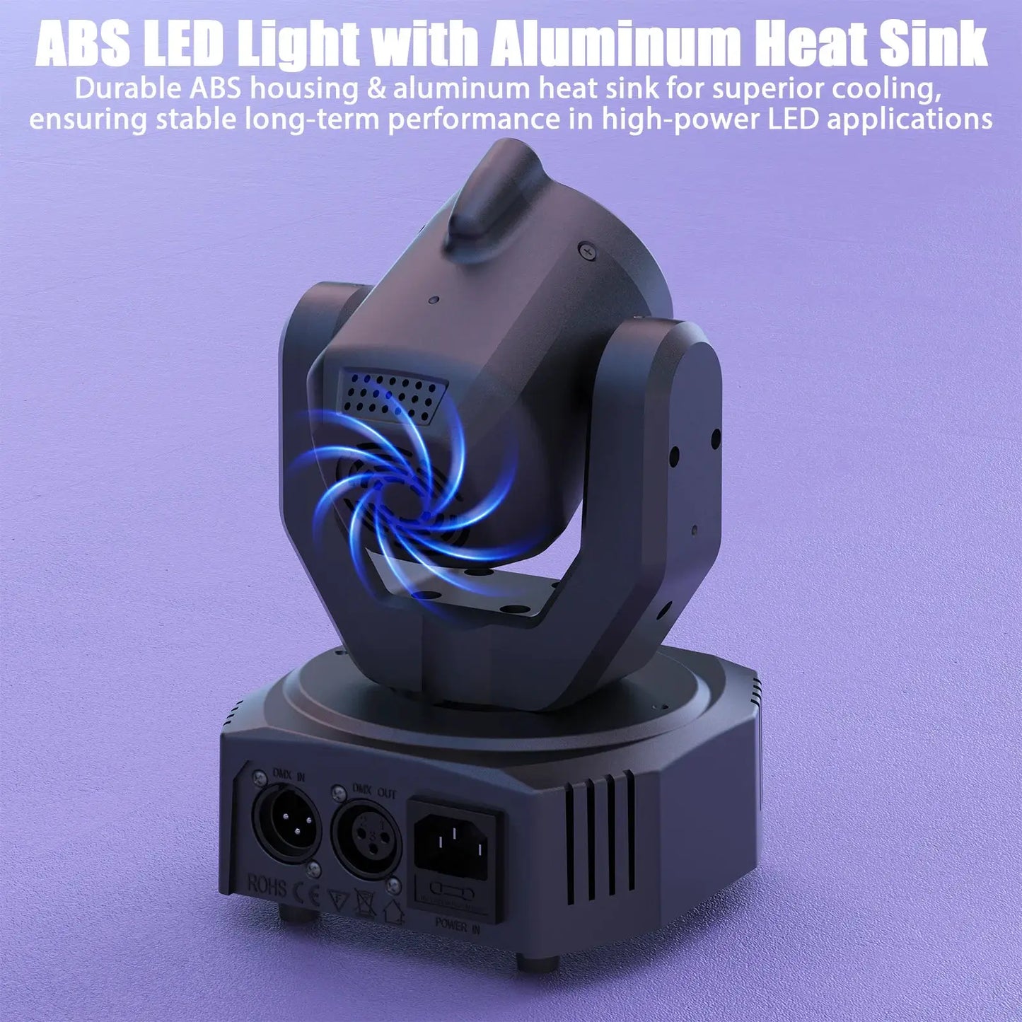 U'King Mini 30W Beam Pattern Moving Head Light RGB DMX Sound Activated Strobe Effect Stage Light for DJ Disco Party Christmas by Beastly Survival Outlet