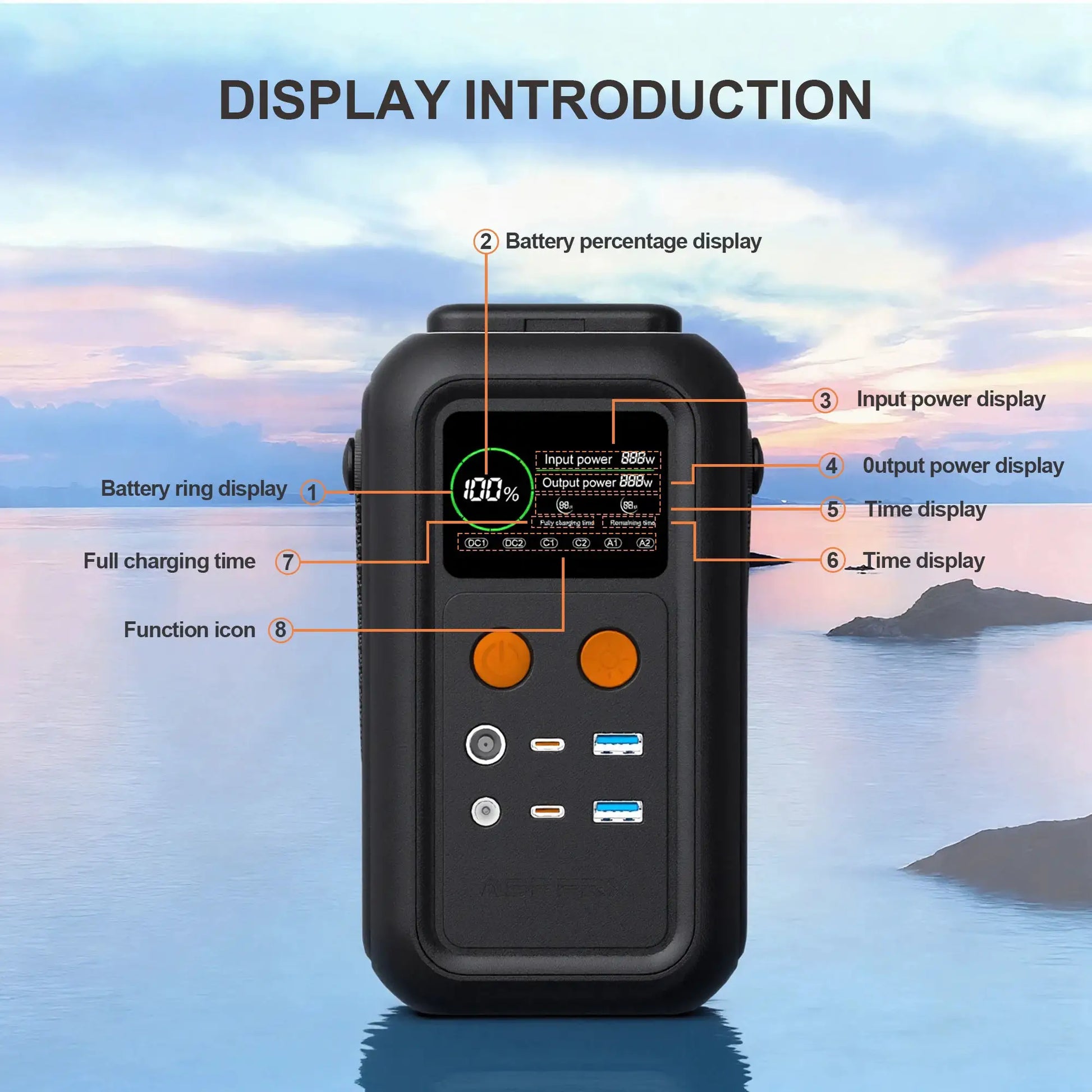 CTOLITY AXP200 200W 192Wh Energy Storage Power Supply 60000mAh Portable Mobile Power Station Solar Generator Lifepo4 Battery by Beastly Survival Outlet