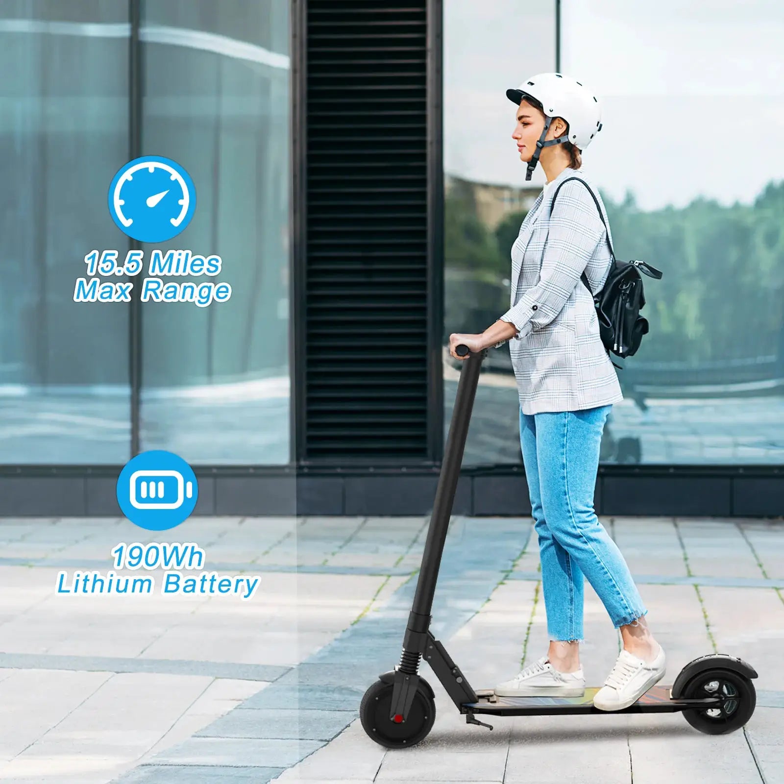 Electric Scooter Commuter E-Bike Foldable Commuter E-Scooter With Cruise Control Dual Braking System Shock Absorption by Beastly Survival Outlet