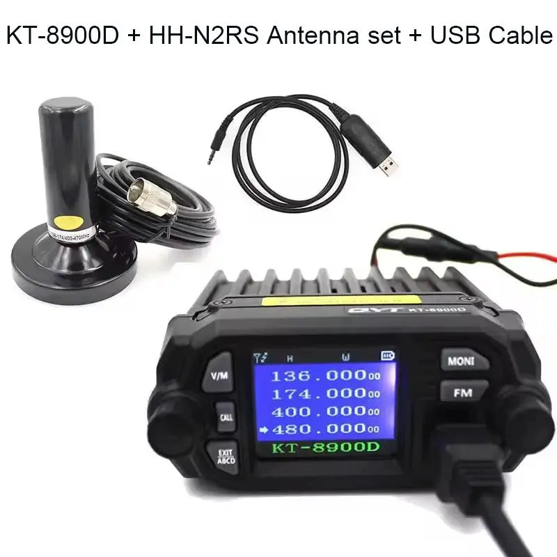 QYT KT-8900D 25W Dual Band Quad Display Mobile Radio VHF UHF by Beastly Survival Outlet