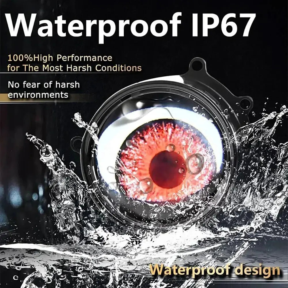 LED Devil Eye Lights 6 Modes 12V Car Remote Atmosphere Lamps