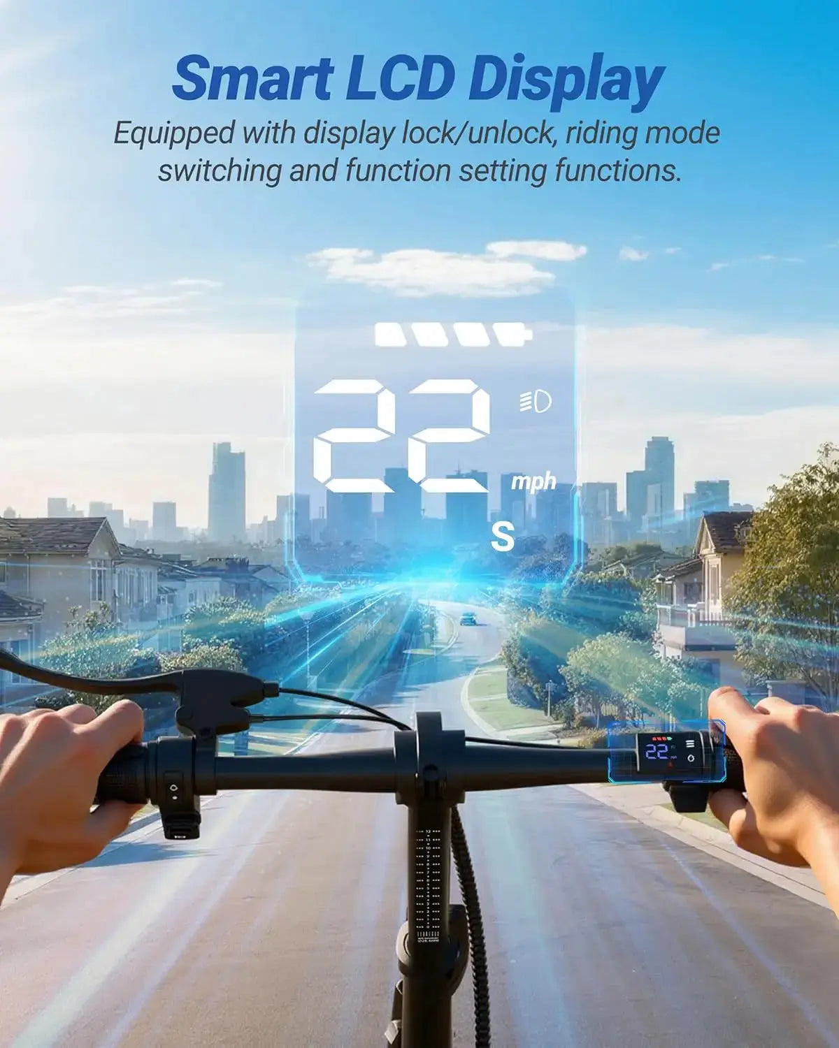 AOVORPO Electric Scooter for Adults,14" Tires, Up to 22Mph, 500W Motor, 28 Miles Max Range, Folding E-Bike with Dual Suspension by Beastly Survival Outlet