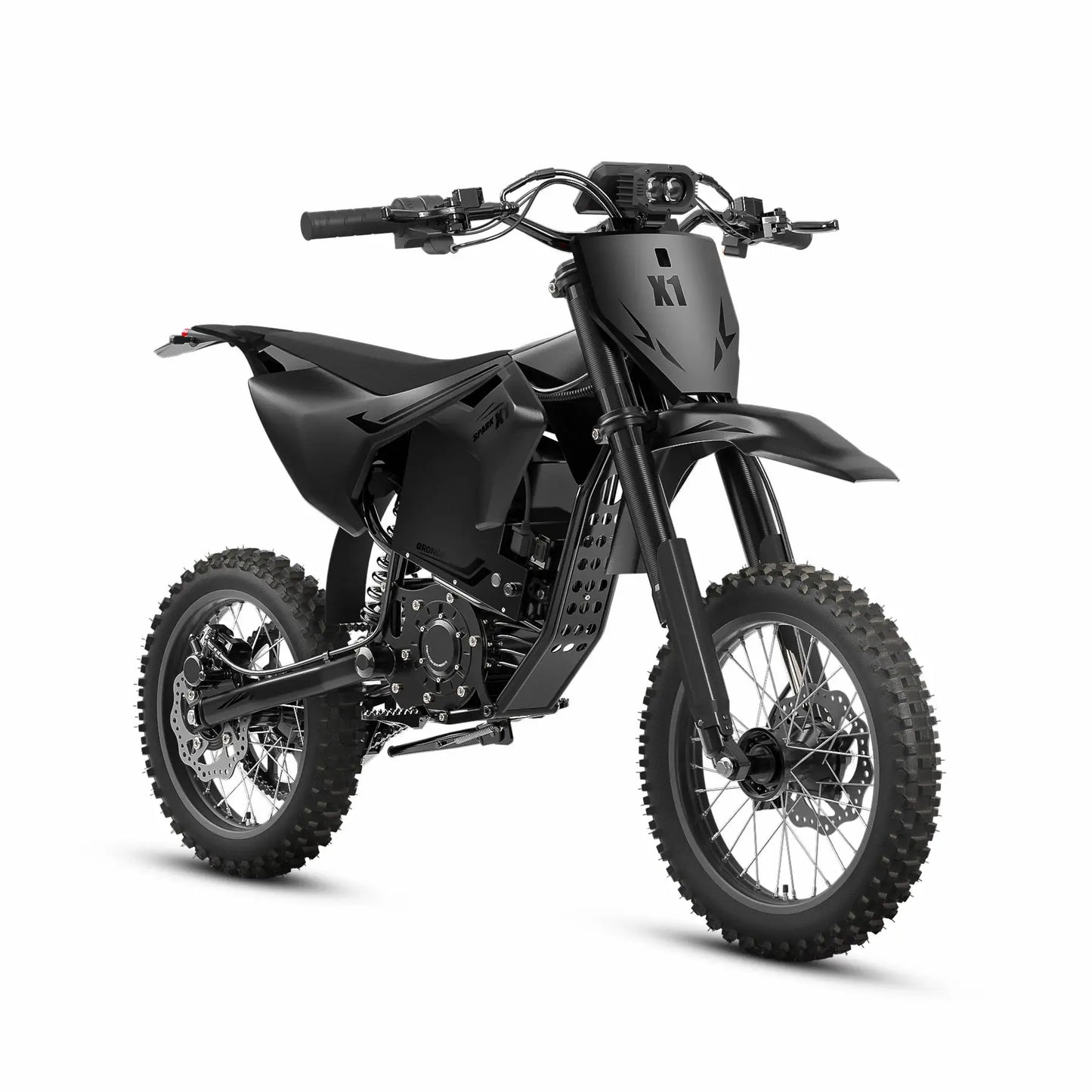 QRONGE X1 Spark M Electric Dirt Bike for Adults Teens 4500W Peak 60V 28.8Ah Battery Up to 60 Miles 50MPH Electric Motorcycle 14"/12" Fat Tire Mountain Off-Road E-Bike + 1 Year Warranty by Beastly Survival Outlet