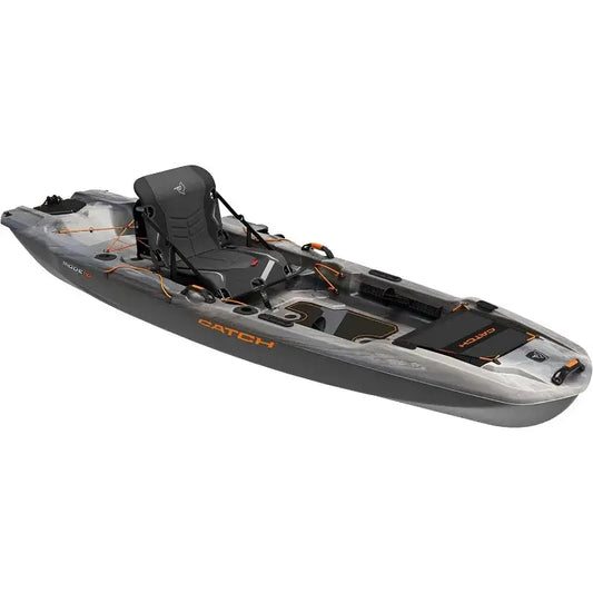 Catch Mode 110 Premium Angler Kayak With Lawn Chair Seat Pad by Beastly Survival Outlet