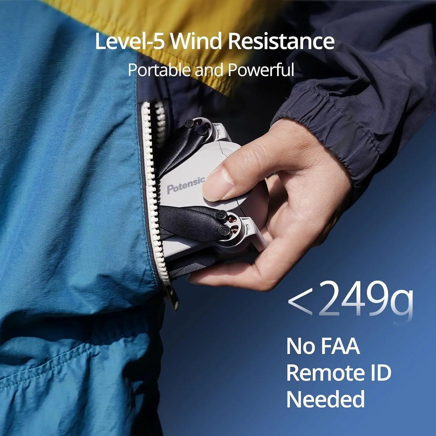 Potensic Under 249G GPS Drone With Auto Return 4K Camera Pro