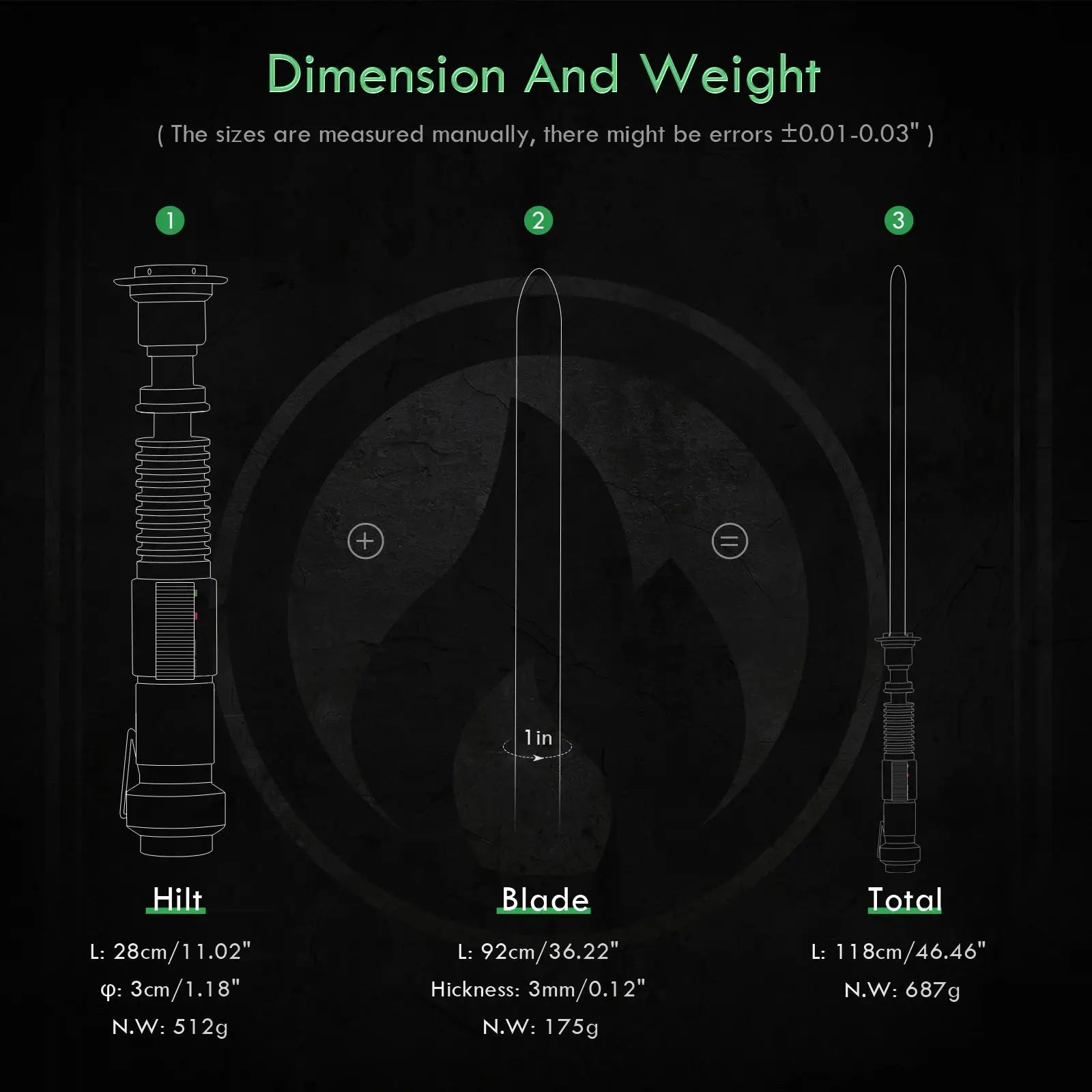 Luke Skywalker Lightsaber Replica EP8 With Control Box Kit XL by Beastly Survival Outlet