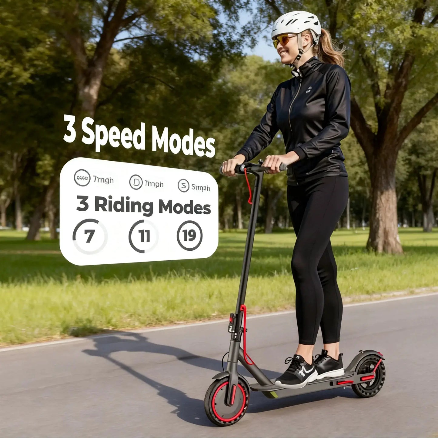 2026 LADPED LP60 Electric Scooter 350W Max 19mph Speed 8.5inch Tire Folding Design with 16 Miles Range for Adult Urban Commuting by Beastly Survival Outlet