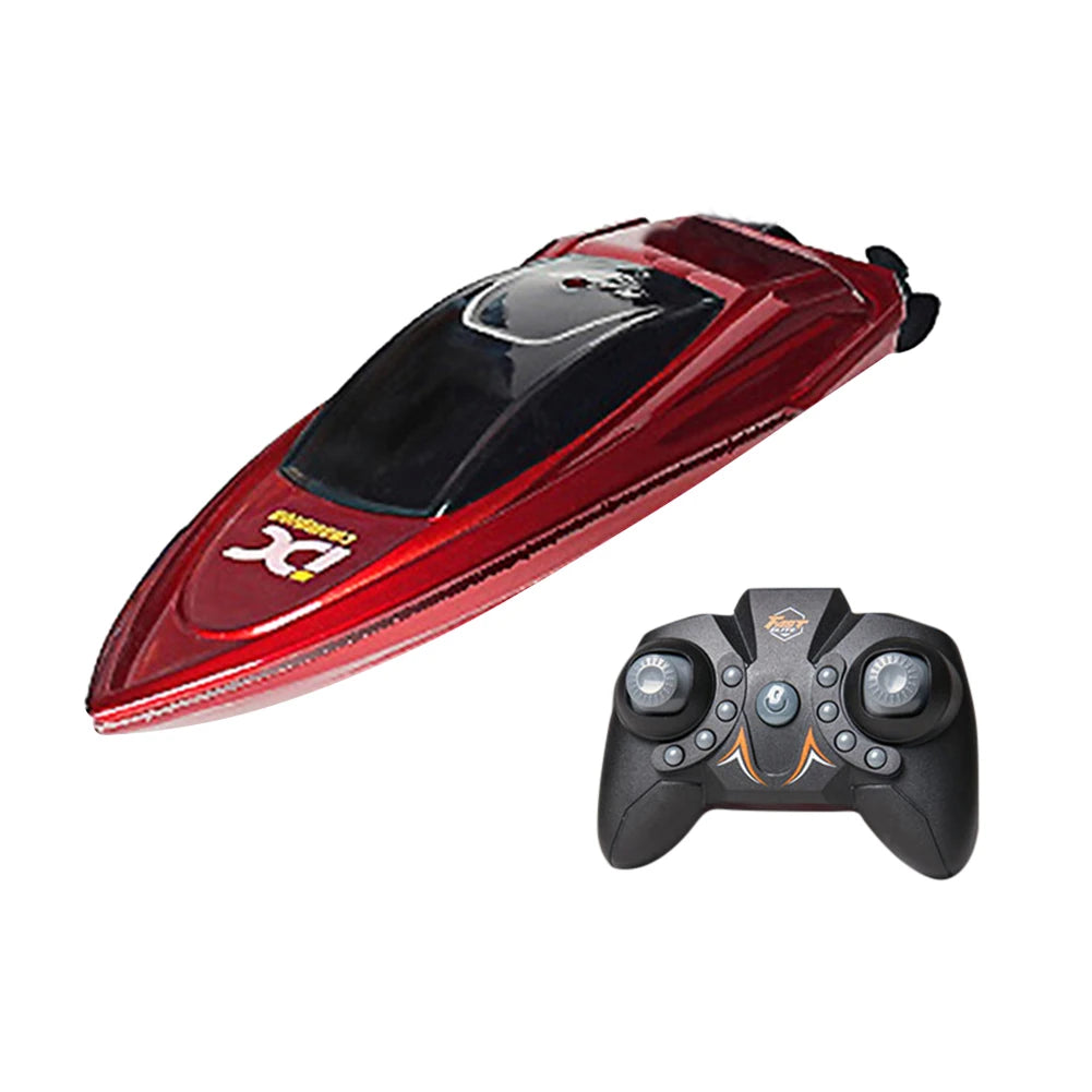 LED Light Waterproof Remote Control Boat 2 4 GHz High Speed Mini RC Ship for Pool And Sea Fun