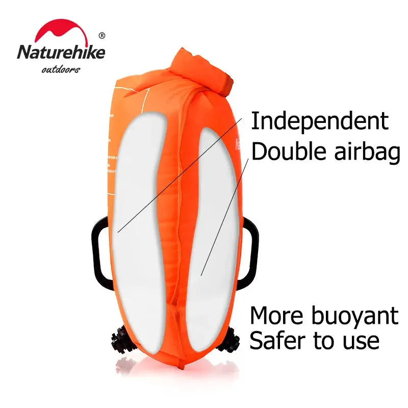 Naturehike Inflatable Swimming Buoy Waterproof 28L Storage Dry Bag Adjustable Belt Flotation Bag Dual Airbag Swim Drifting Float by Beastly Survival Outlet Naturehike Inflatable Swimming Buoy Waterproof 28L Storage Dry Bag Adjustable Belt Flotation Bag Dual Airbag Swim Drifting Float Beastly Survival Outlet