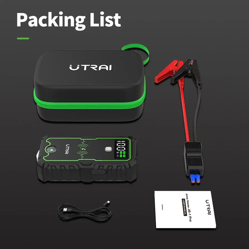 UTRAI Power Bank 4000A Jump Starter Portable Charger Car Booster 12V Auto Starting Device Emergency Car Battery Starter by Beastly Survival Outlet