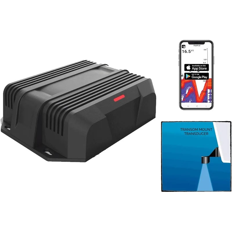 Fishpod 10BX Boat Mount Bluetooth Fish Finder with AI Tech