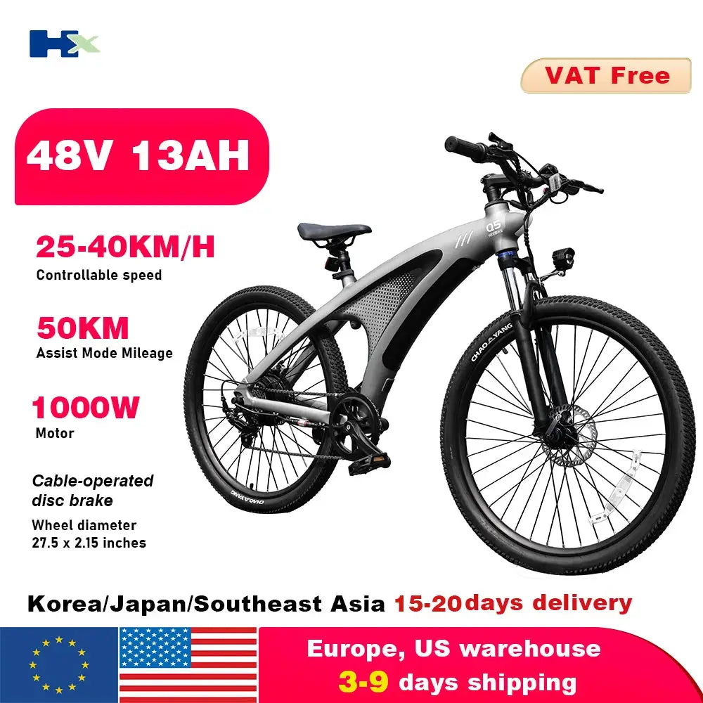 HX Q5 Ebikes 2000W Adults Electric Bike Bicycle 2000W 48V 20AH 27.5 Inch Off-Road Tire Electric E Bikes Mountain Ebike by Beastly Survival Outlet