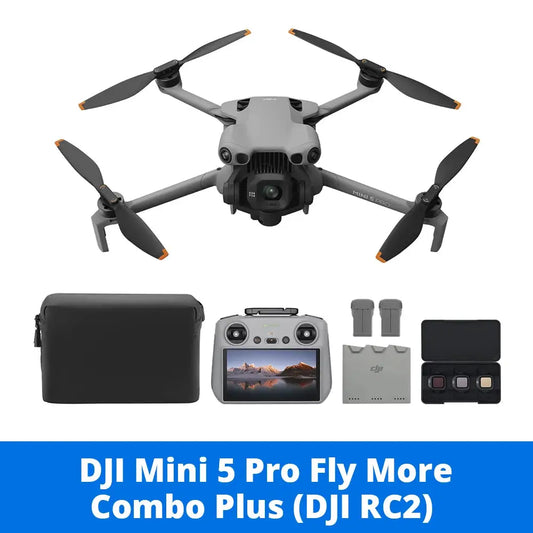 DJI Mini 5 Pro Fly More Combo Plus - Mini Drone 4K Professional HDR Camera, Omnidirectional Obstacle Sensing, 20km FHD Transmission, ActiveTrack 360°, Foldable GPS UAV for Travel Vloggers & Content Creators Fast Shipping by Beastly Survival Outlet