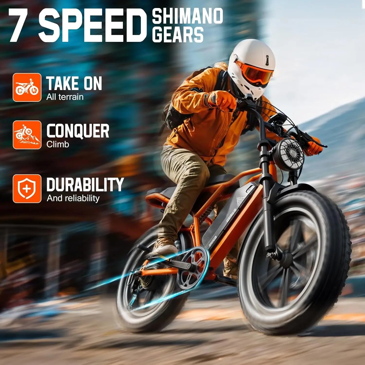TST R002S 1500W Fat Tire Electric Bike All Terrain 28MPH Pro by Beastly Survival Outlet