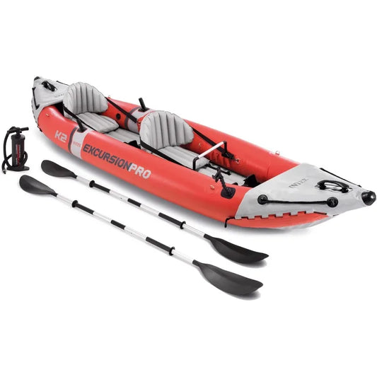 Intex Excursion Pro K2 Inflatable Kayak With Paddles Pump HD