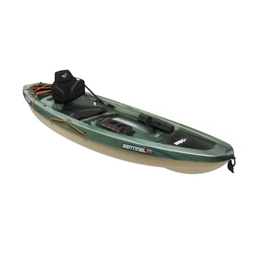 Sentinel 100X - Angler Sit on Top Fishing Kayak - Lightweight - Ergolounge Seating System - Blue - Enhanced Comfort and Stabili by Beastly Survival Outlet
