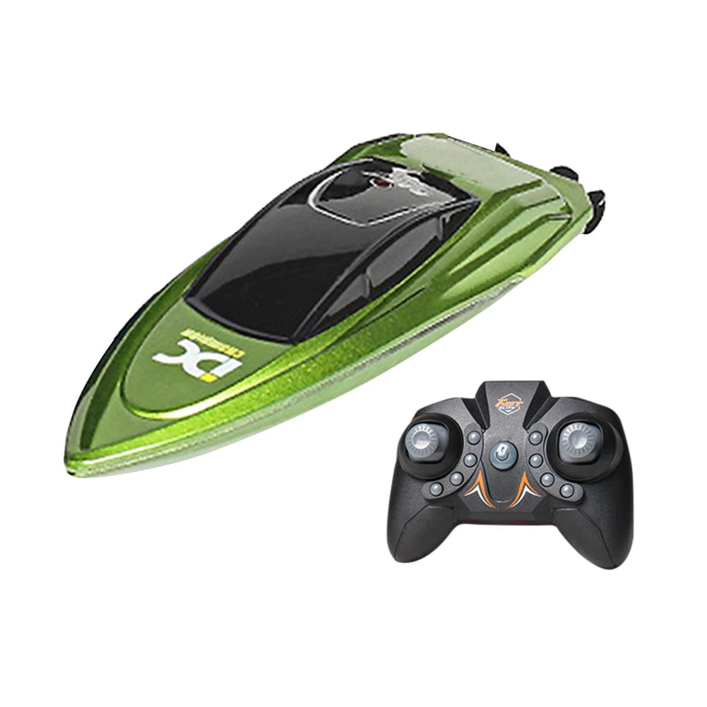 LED Light Waterproof Remote Control Boat 2 4 GHz High Speed Mini RC Ship for Pool And Sea Fun