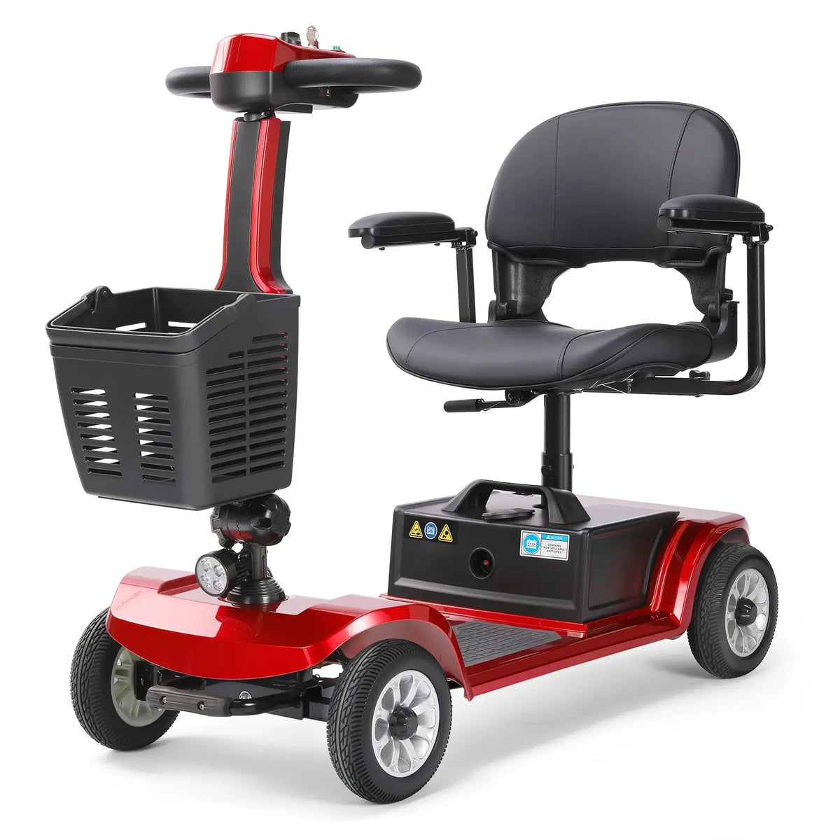 Unificare Red Portable Folding Mobility Scooter Ideal for Adults and Seniors Practical Swivel Seat Stable Anti Tip Design Wear by Beastly Survival Outlet Unificare Red Portable Folding Mobility Scooter Ideal for Adults and Seniors Practical Swivel Seat Stable Anti Tip Design Wear Beastly Survival Outlet