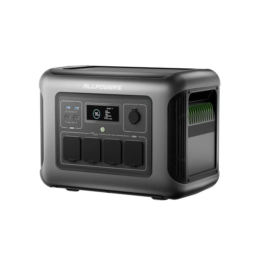 ALLPOWERS R1500 LITE Portable Power Station 1056Wh LiFePO4 1600W (3200W peak) AC Output Solar Generator with UPS for Camping RV by Beastly Survival Outlet