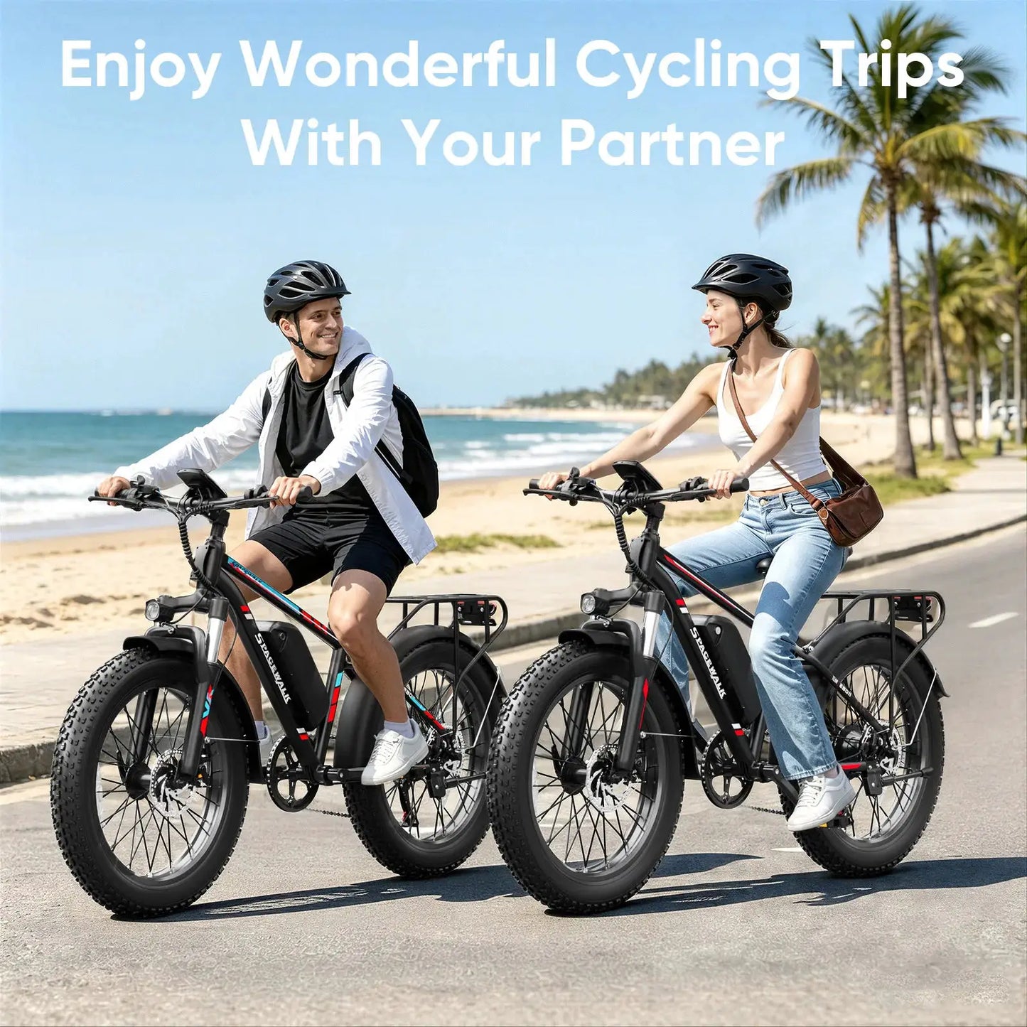 Spacewalk 1500W Peak Electric Bike for Adults, 48V 15Ah Removable Battery Fat Tire Ebike, 28MPH High Speed Long Range 60 Miles Electric Bicycle, 26×4.0 All Terrain Mountain E Bike with LCD Display & 7 Speed Gear by Beastly Survival Outlet