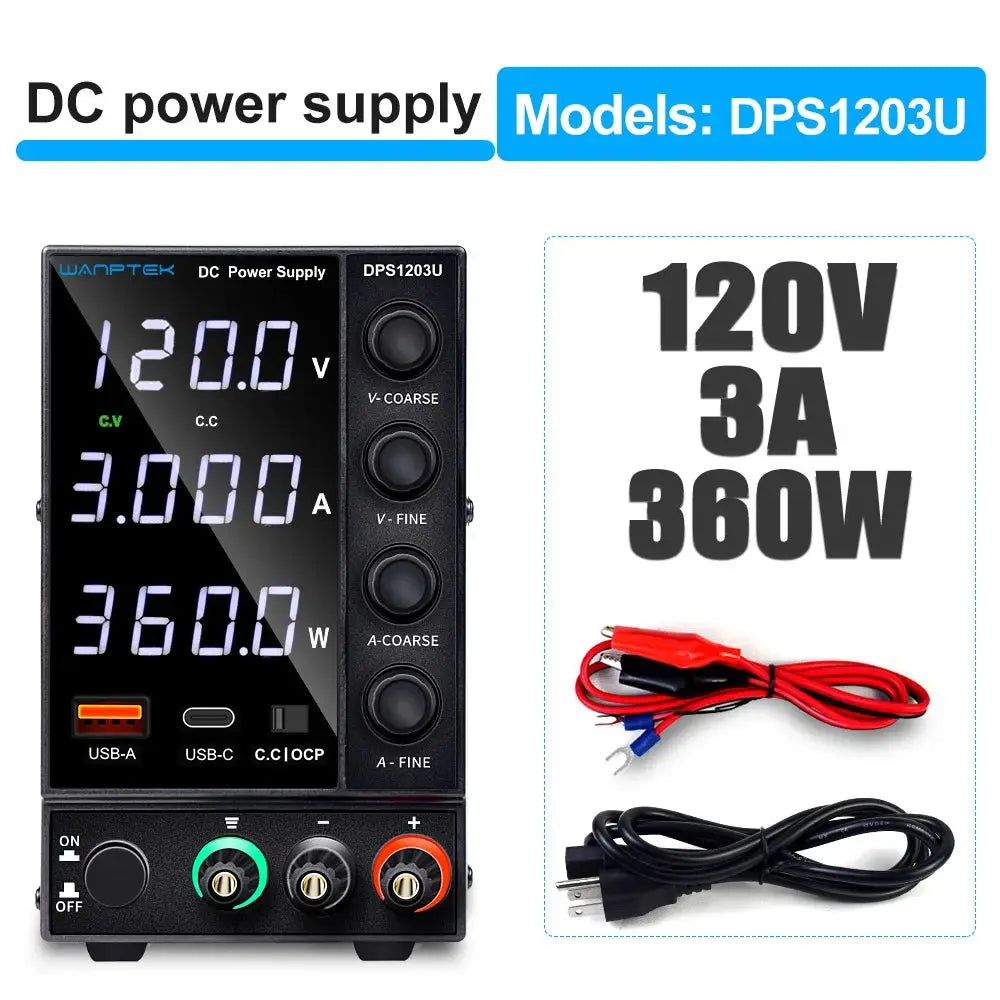 Adjustable DC Power Supply 30V 5A 10A 60V 120V 3A LaboratoryBench Power Source Switching Stabilized LCD Power Supply regulator by Beastly Survival Outlet