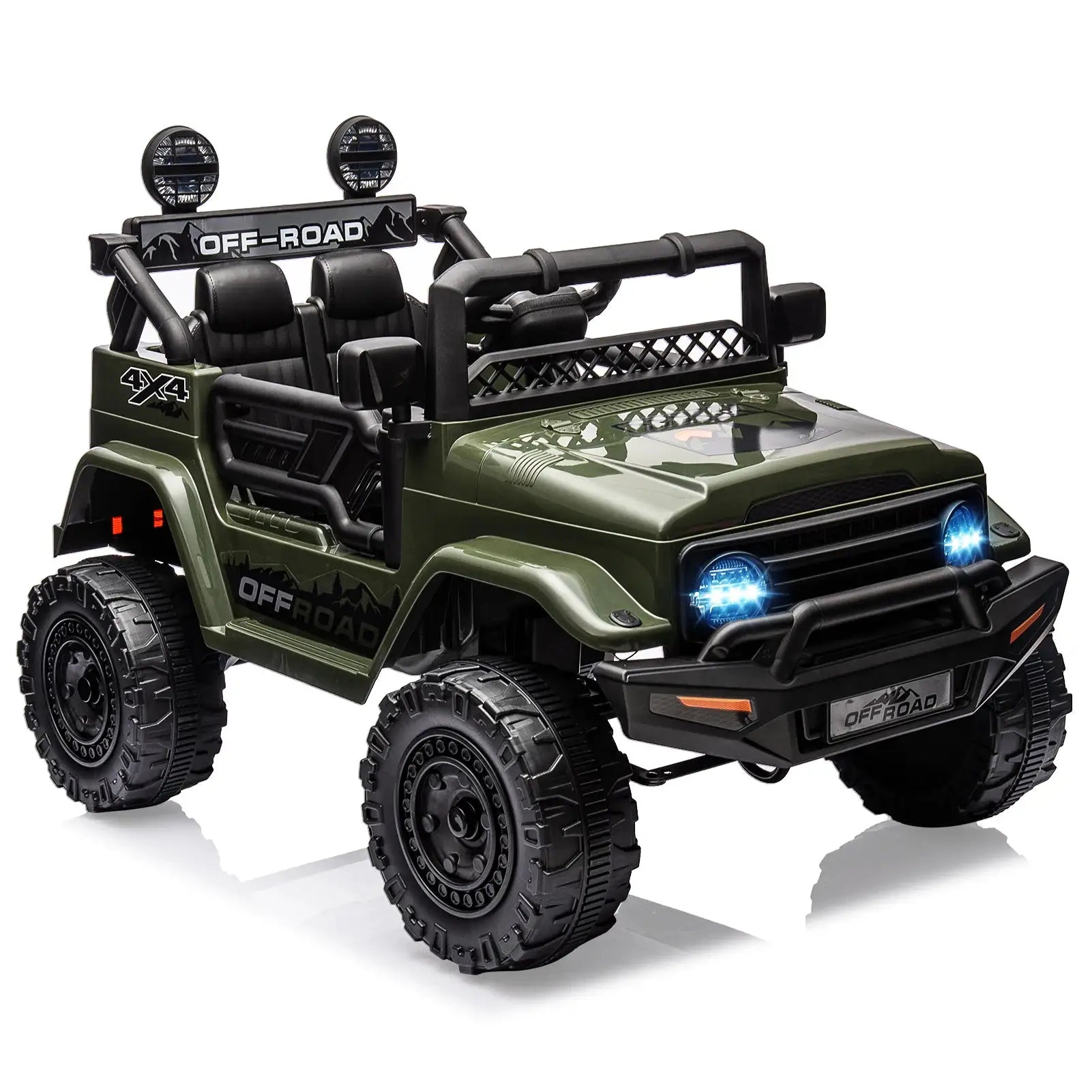 12V Kids Ride On Truck With Remote Control And LED Lights Jr by Beastly Survival Outlet
