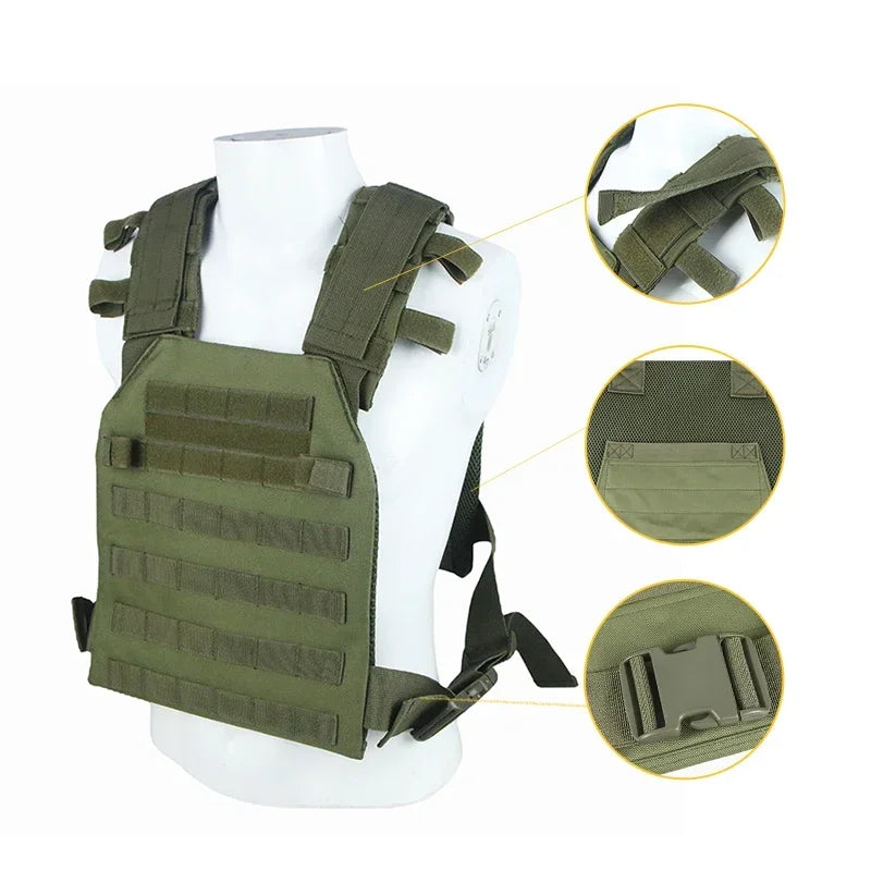 Military Tactical Vest for Airsoft Hunting Outdoor Training Use