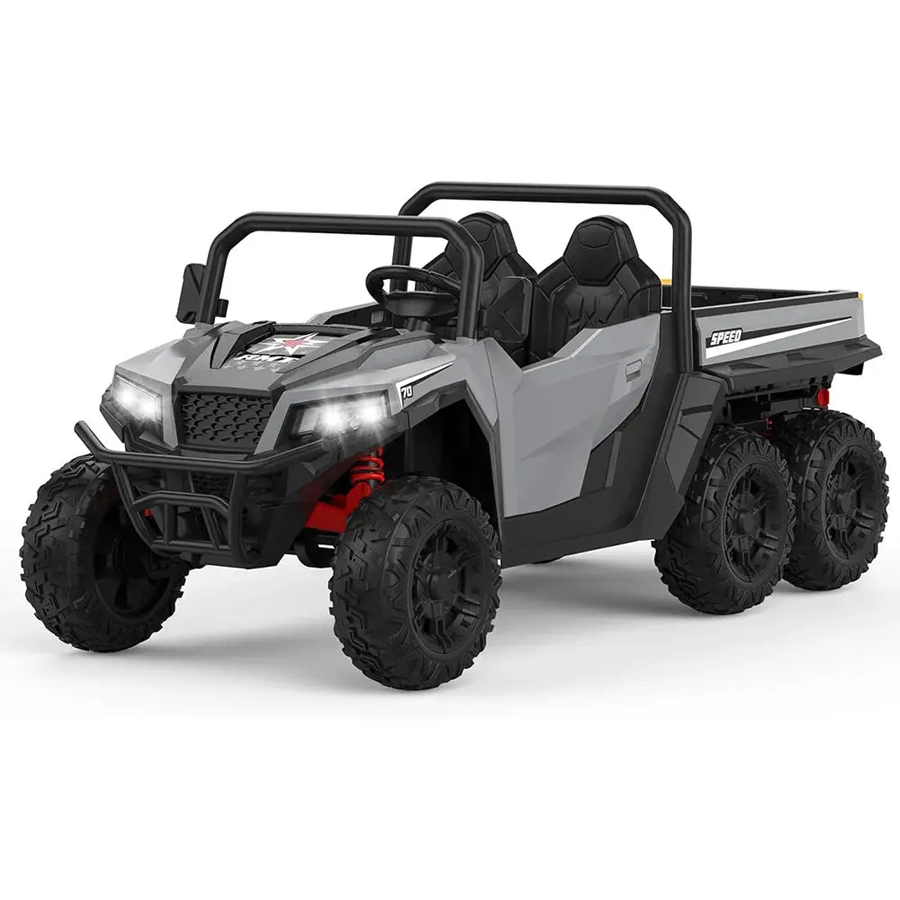 24V 4WD Electric Ride On Dump Truck with Remote Control 2-Seater Kids Ride On Car Music Player & LED Lights Birthday Gift by Beastly Survival Outlet