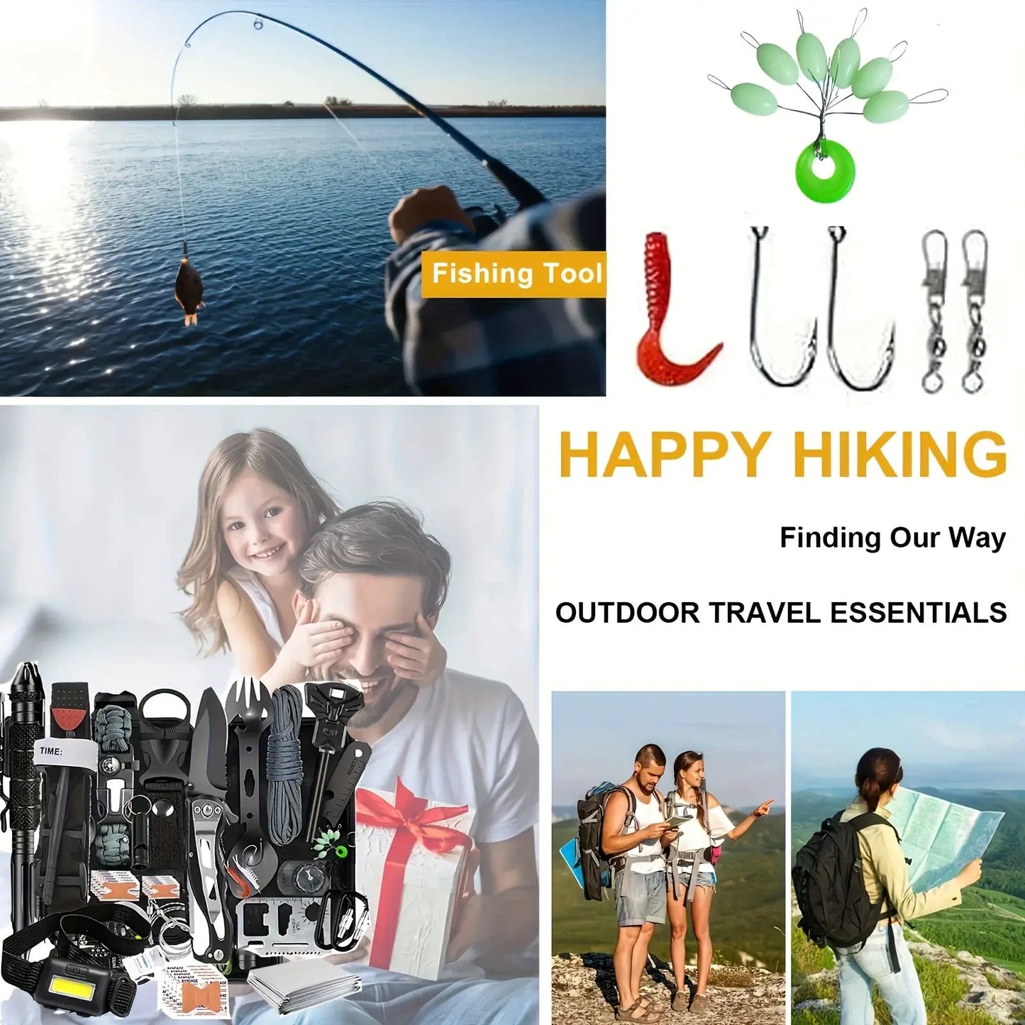 Ultimate 20in1 Survival Gear Kit For Camping And OutdoorsNow by Beastly Survival Outlet