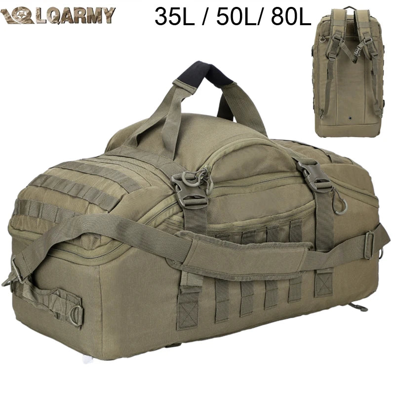 LQARMY 30L 50L 80L Outdoor MOLLE Tactical Backpack Gear
