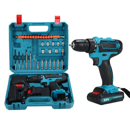 21V Cordless Drill Driver with 2 Batteries, Electric Screwdriver Set, 6 Speed, 18+1 Torque, Power Drill with Drill Bits Kit for by Beastly Survival Outlet