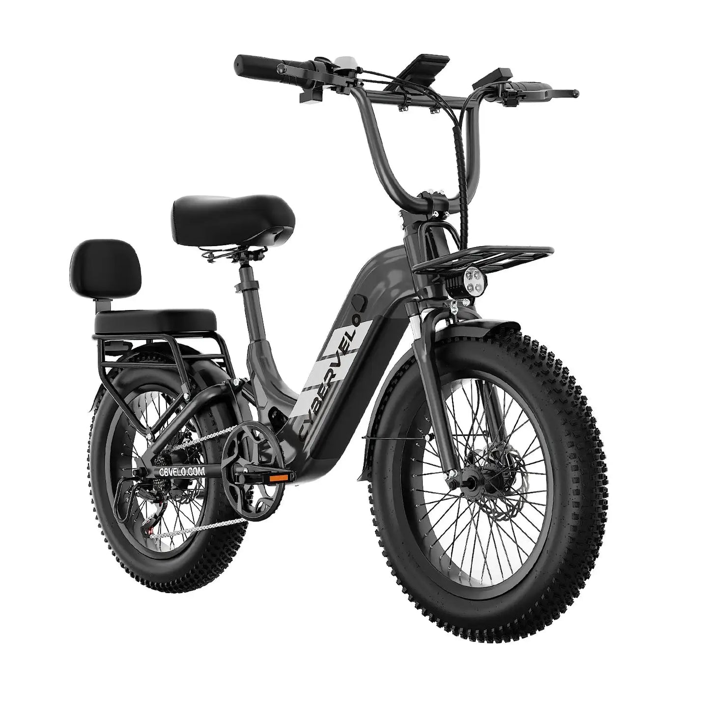 Cybervelo 20" Step-Thru Commuter, 1500W Peak 20ah Battery 80 Miles Long Range E-bike, 7-Speed Shift Adult Electric Bike EK12 by Beastly Survival Outlet