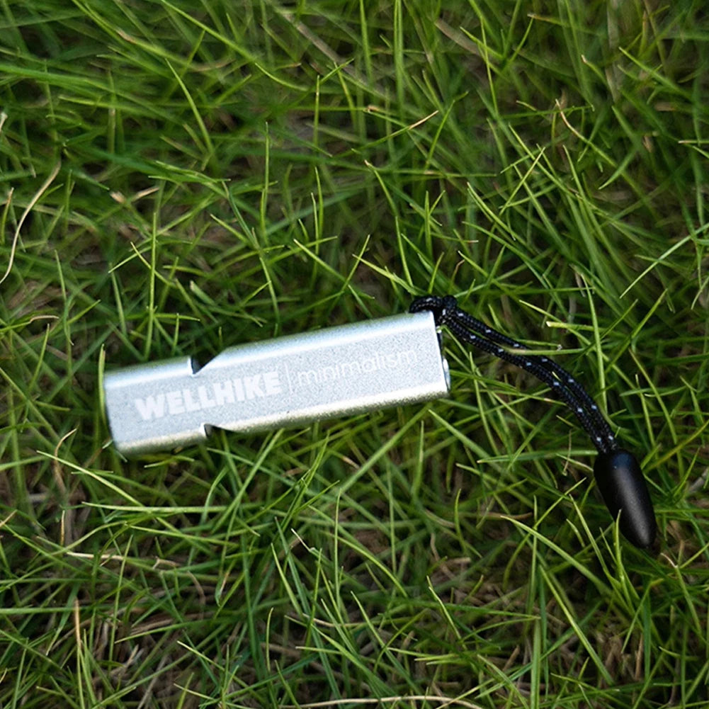 Double Tubes EDC Mini Whistle 120dB Outdoor Survival SOS