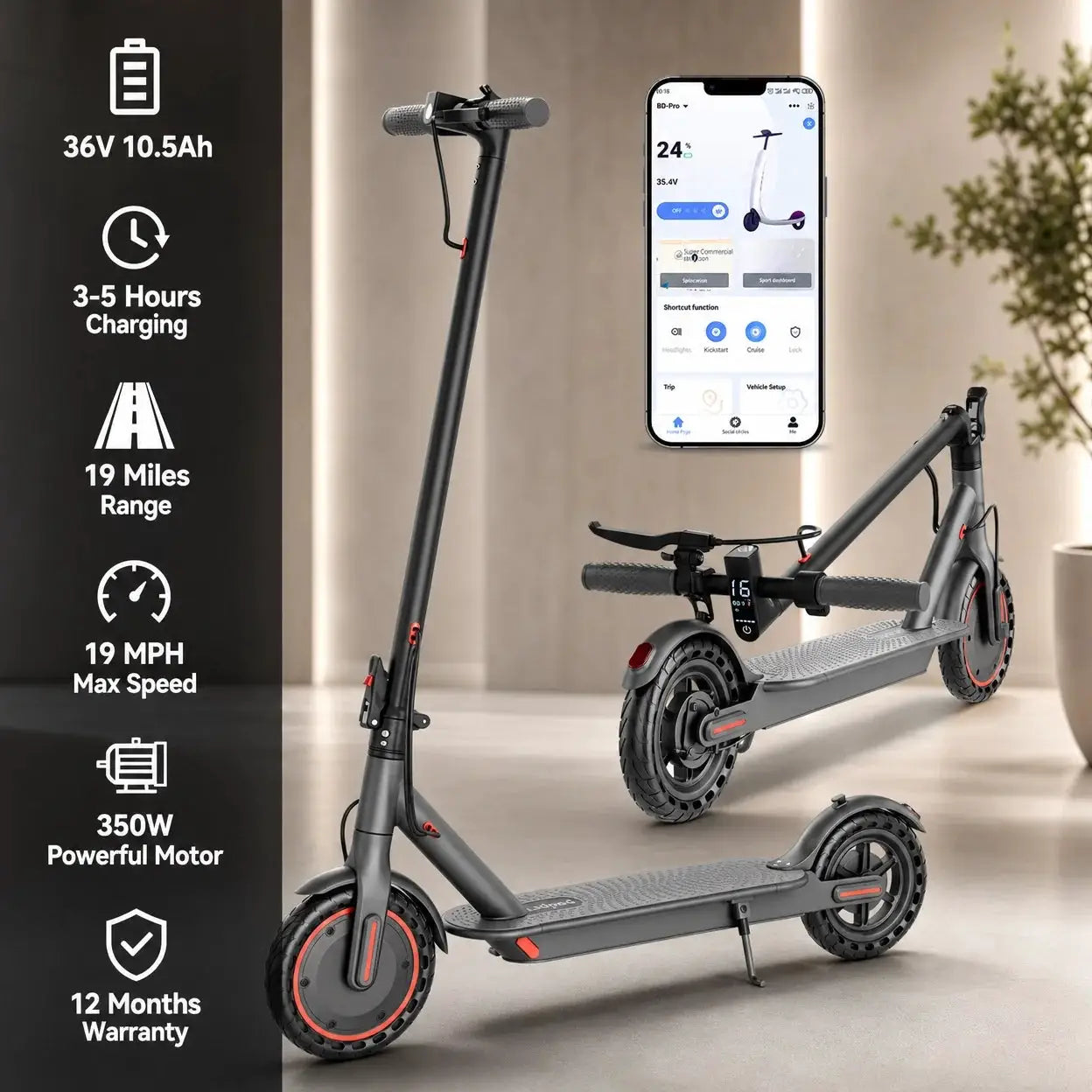 HEZZO 04PRO High Performance Electric Scooter Adult Foldable Urban Commuter E‑Scooter Long Range Fast Speed by Beastly Survival Outlet