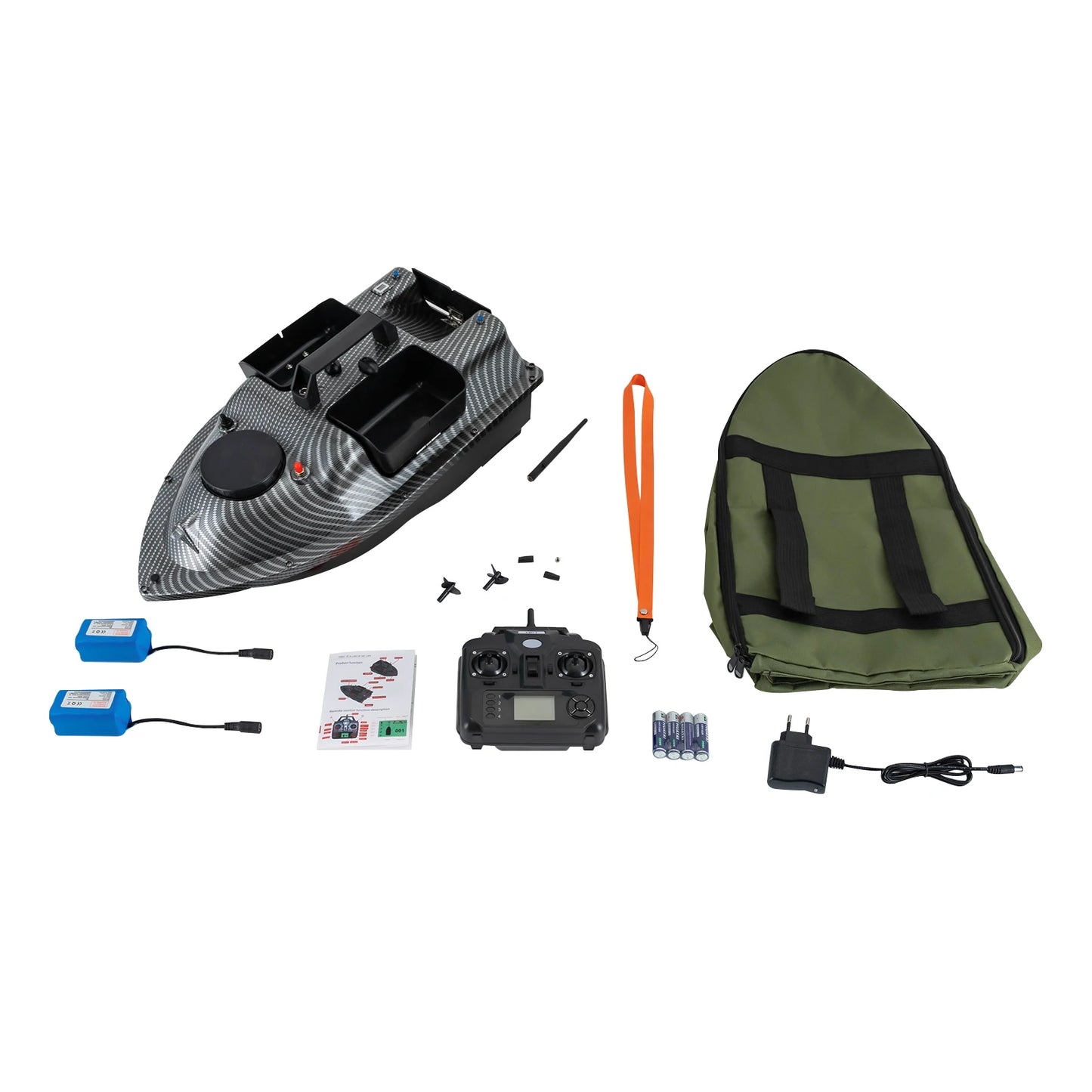 Rechargeable GPS Fishing Bait Boat With 2 Batteries 2kg