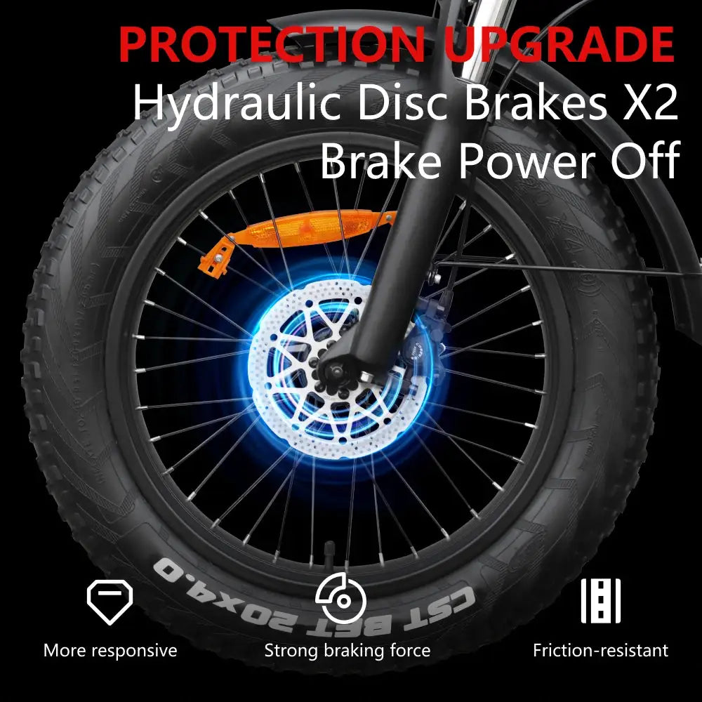 HX Q3 e bike 2000W electric bike 48V 20AH Adult E bike 20Inch Tire Off-Road fatbike City Electric bicycle Mountain e bikes by Beastly Survival Outlet