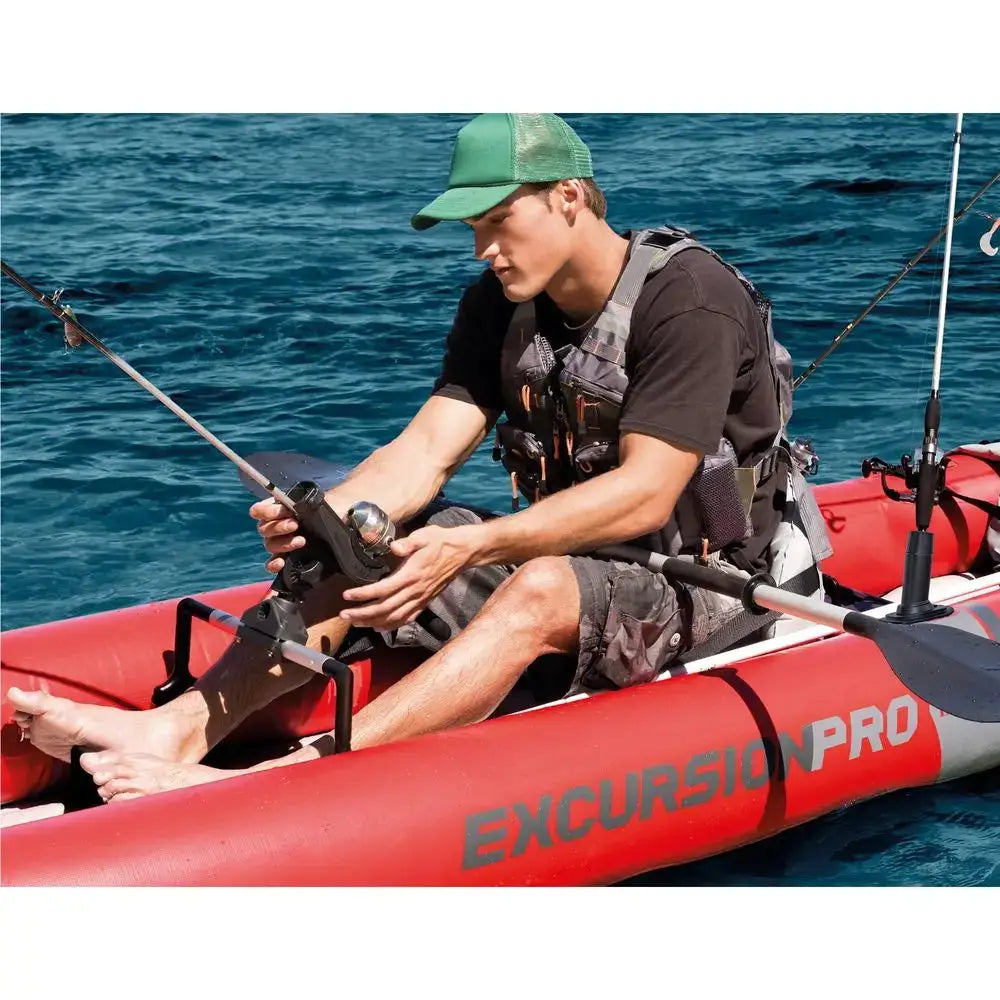 68309EP Excursion Pro K2 Inflatable Kayak Set Includes Deluxe 86in Kayak Paddles and HighOutput Pump SuperTough PVC Adjustable by Beastly Survival Outlet