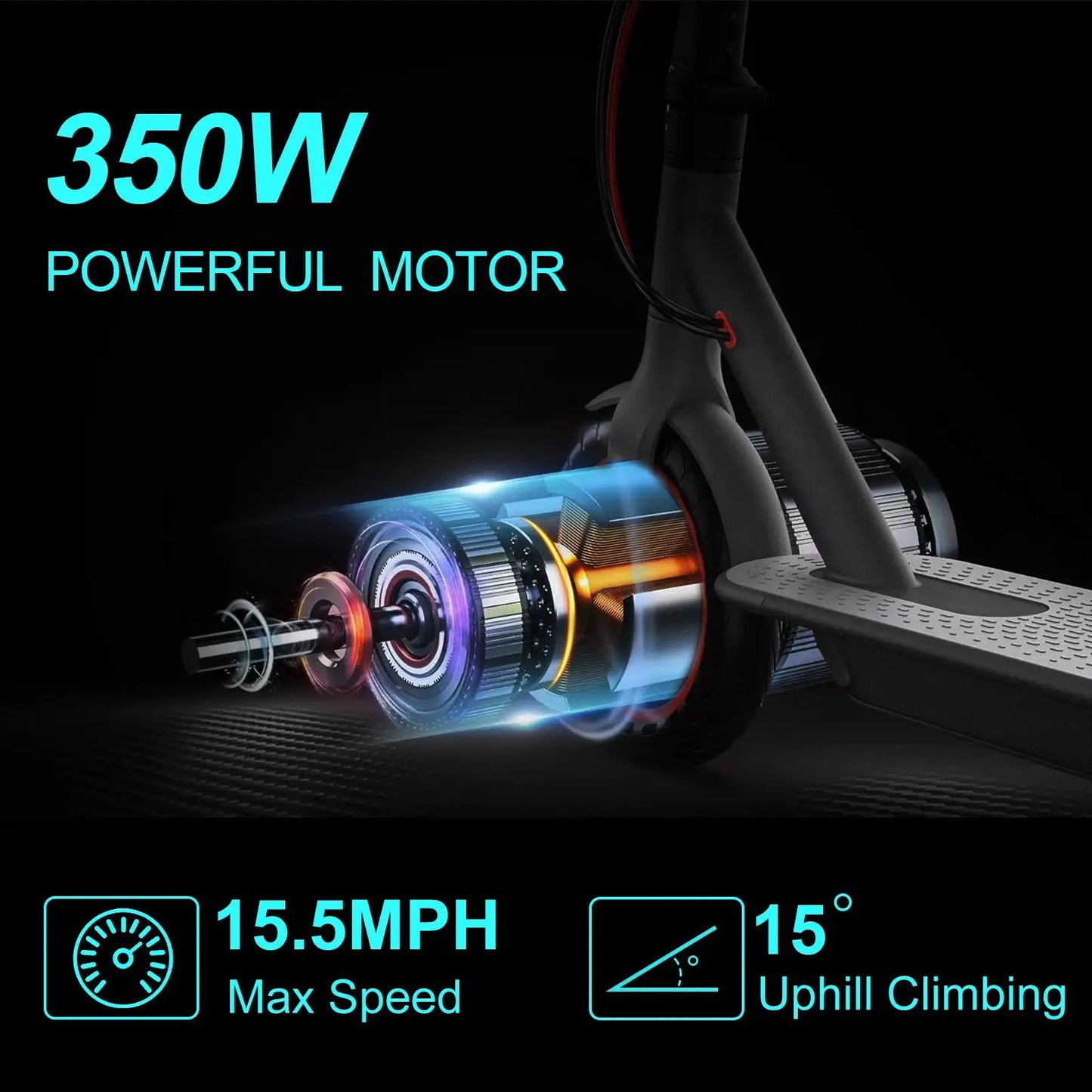 M365 Electric Scooter 350W 16mph APP Smart Scooter Shock-absorbing Anti-skid ‎8.5 Inches Folding waterproof Electric Scooter by Beastly Survival Outlet