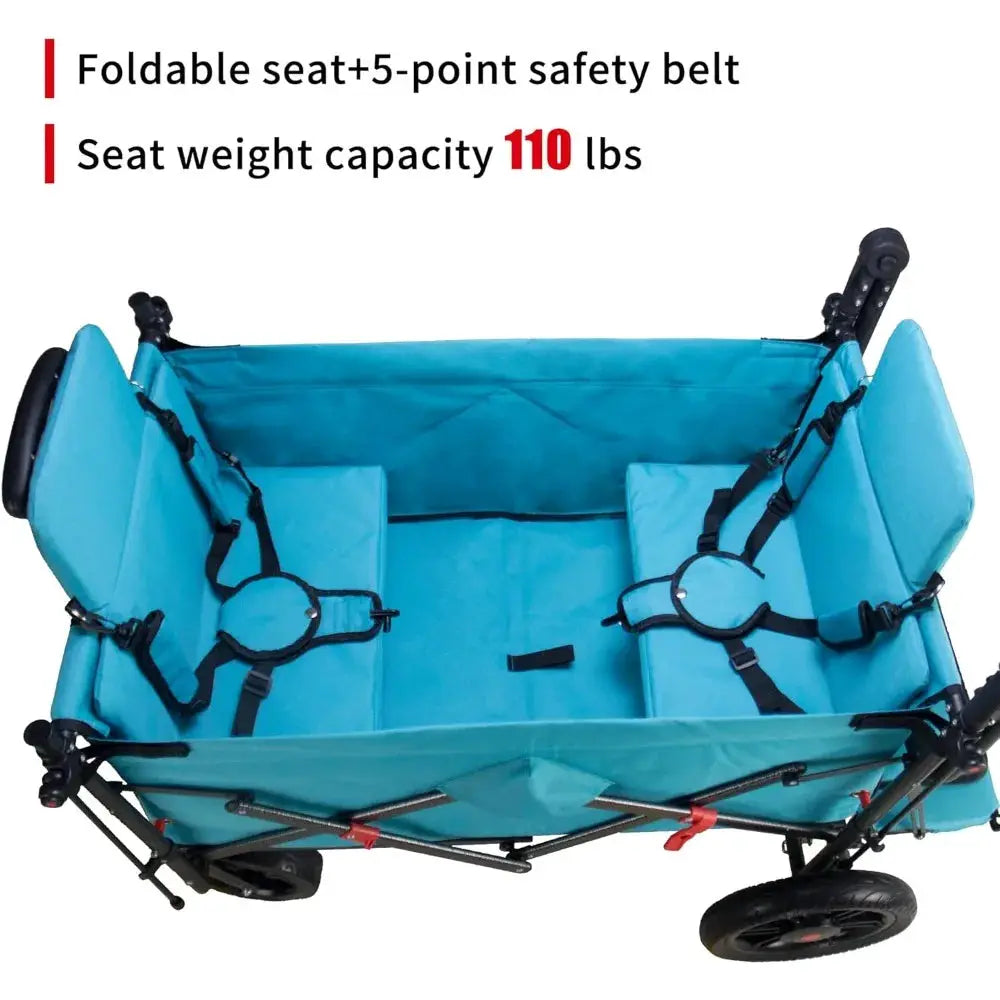 Heavy Duty Foldable Trolley Quick Release Wheels And Seats 2 by Beastly Survival Outlet