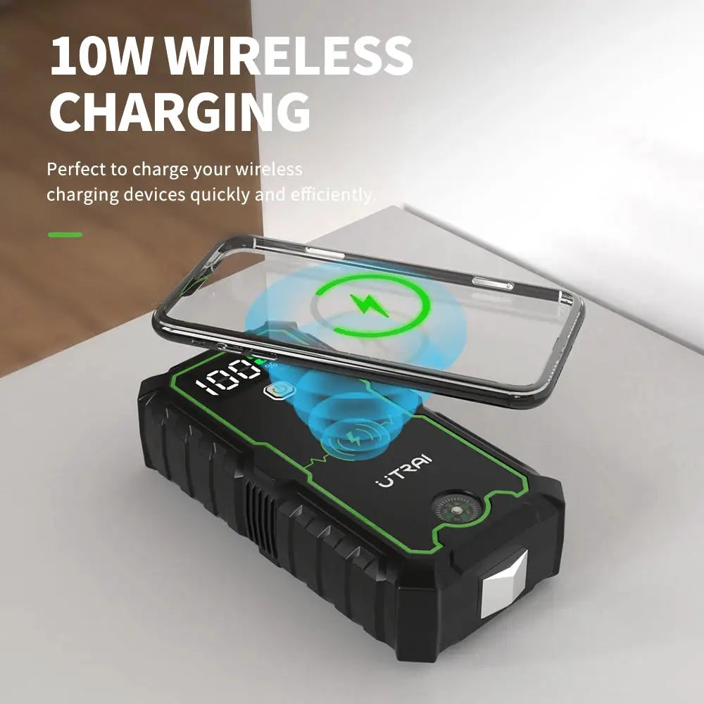 UTRAI Power Bank 4000A Jump Starter Portable Charger Car Booster 12V Auto Starting Device Emergency Car Battery Starter by Beastly Survival Outlet