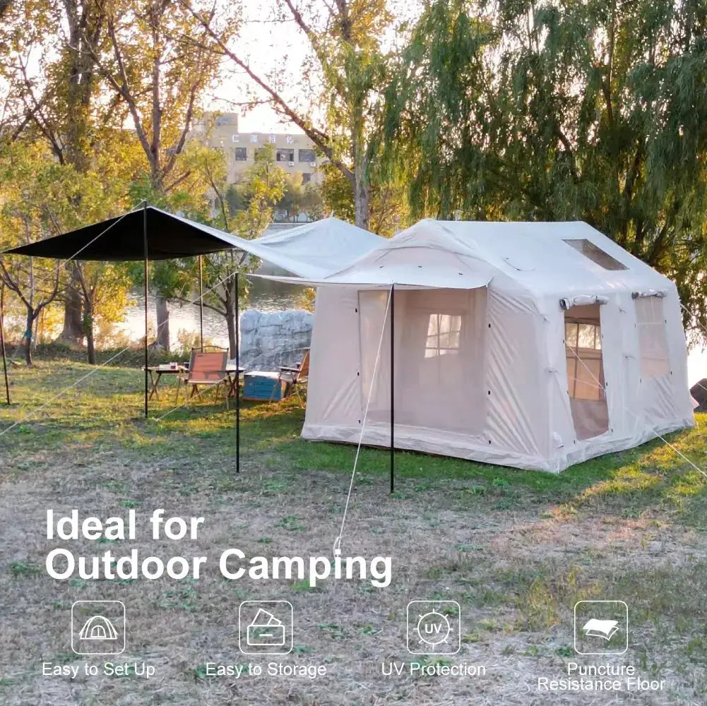 10 To 12 People Inflatable Camping Tents Easy Setup Glamping by Beastly Survival Outlet