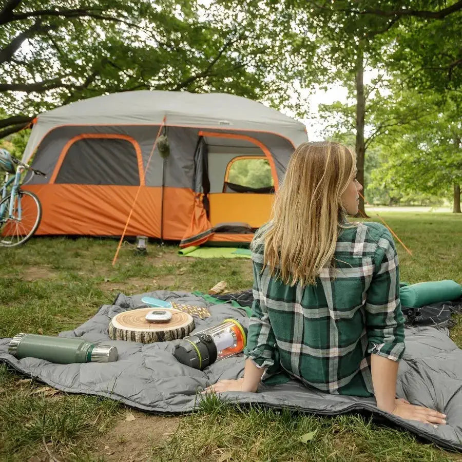 Tent for Family Camping 10 Person/ 11 Person/ 12 Person Large Multi Room Cabin Tents for Car Camping and Outdoor Adventures by Beastly Survival Outlet