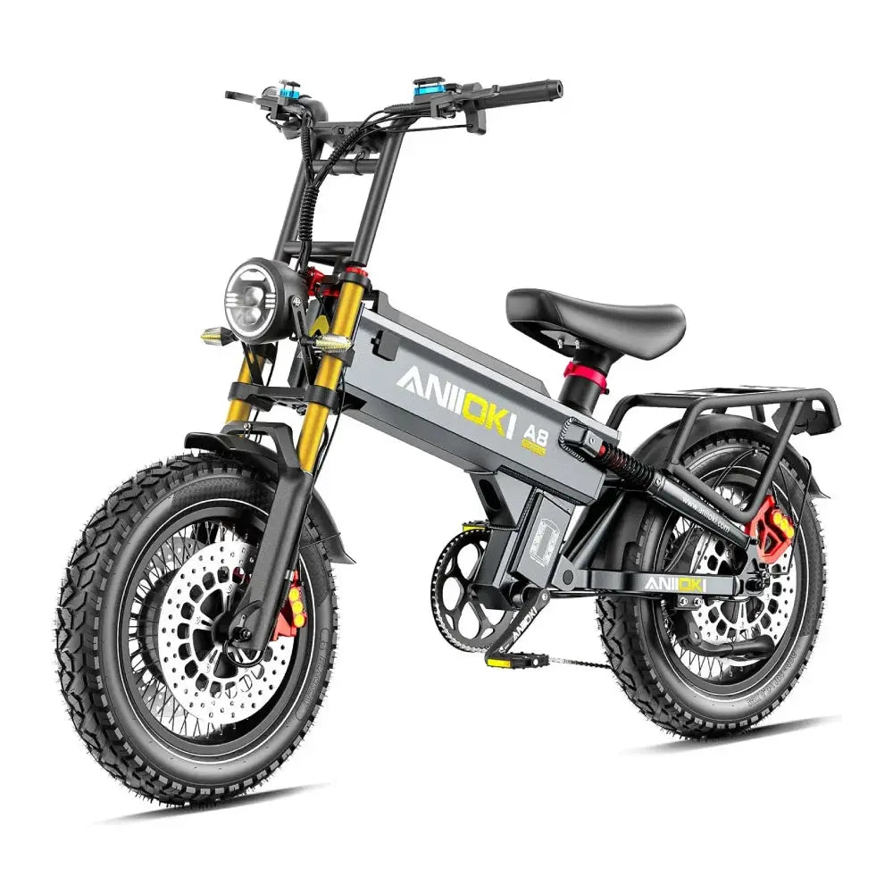 Aniioki 6000W Dual Motor Electric Ebike AWD Fat Tire 20 Inch by Beastly Survival Outlet