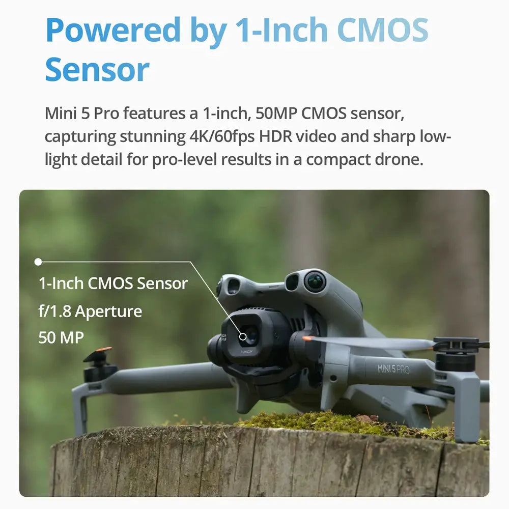 DJI Mini 5 Pro Fly More Combo Plus - Mini Drone 4K Professional HDR Camera, Omnidirectional Obstacle Sensing, 20km FHD Transmission, ActiveTrack 360°, Foldable GPS UAV for Travel Vloggers & Content Creators Fast Shipping by Beastly Survival Outlet