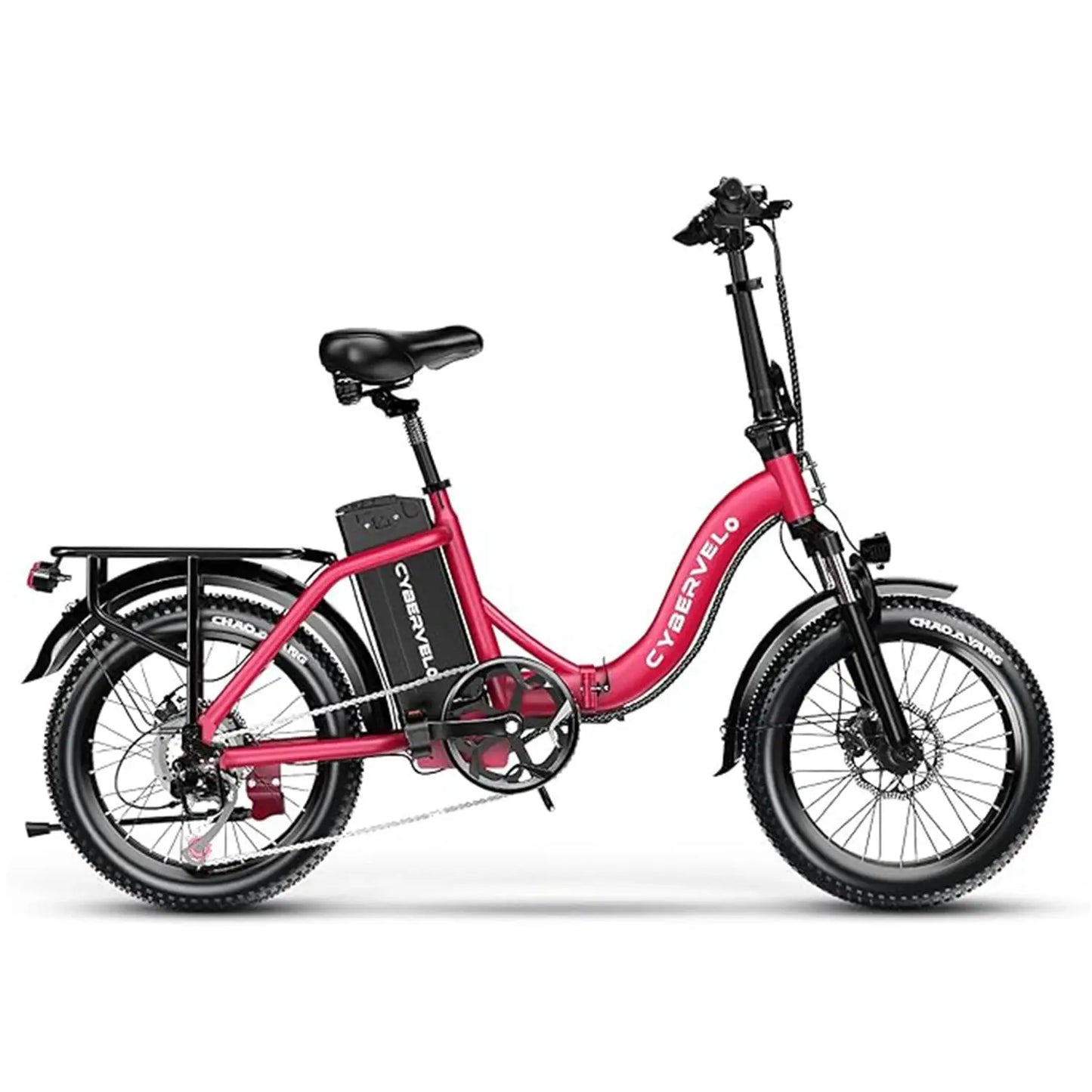 Cybervelo 1000W Electric Bike for Adults 48V 20.8Ah Large Removable Battery Foldable 20 Inch Fat Tire Urban Commuting Mars700 by Beastly Survival Outlet